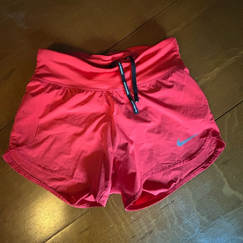 Nike Red Athletic Shorts Lightweight Performance